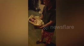 Baby boy rescued by passing neighbour after teenager mum dumps him in heap of trash