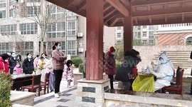 Residents Take Nucleic Acid Test In Anyang, China