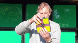 Man makes a bizarre flat and floppy version of the classic Rubik's Cube puzzle