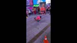 NYC Time-square street entertainment!!! These guys are good part 2