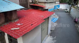 A Dilapidated Tile-roofed House Become A