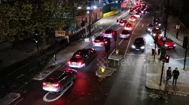 Albanians celebrating nation's independence day cause traffic disruption in London