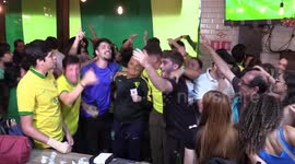 Brazil fans celebrate 1-0 win vs. Switzerland in Sao Paulo