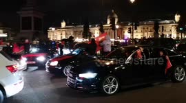 Albanians cause disruption as they celebrate Independence Day in Trafalgar Square