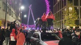Albanians entirely occupy Waterloo while partying it up to celebrate Independence Day.