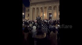 Columbia University students hold protest over China's zero-COVID policy