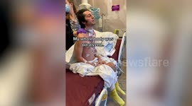 Man who was paralyzed from the neck down makes incredible recovery and was back in the gym - just six month after becoming ill