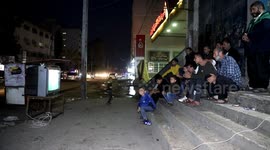 Palestinians gather watch FIFA World cup in Gaza City