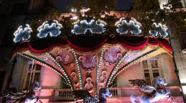 Annabels Unveils it's 2022 Christmas facade on the front of the building in London's Mayfair