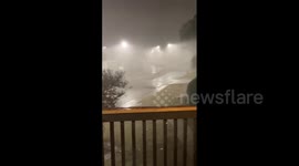 Tornado-warned storm moves through Central Mississippi