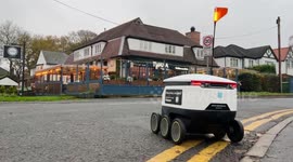 Co-Op Starship Robots Rolled Out in Leeds, UK, to astonishment of passersby