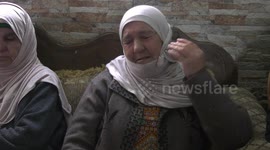 Palestinians attend the funeral of Raed Na‘ssan who sustained a critical injury in the chest by Israeli forces