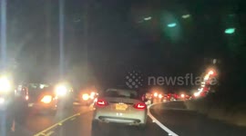 Thousands of cars head to Mauna Loa active volcano to take pictures and see lava flow
