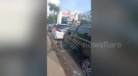 Monkey troop angers tourist by vandalising his car in Thailand