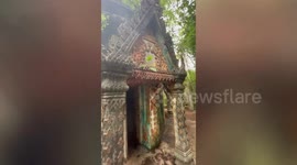 Locals clean up abandoned Buddhist temple found deep in Thai jungle