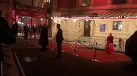 Members of the Royal Family Prince Edward and Sophie Countess Of Wessex depart the Royal Variety Performance held at The Royal Albert Hall