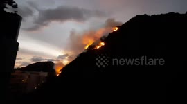 Brazil: Wildfire Breaks Out On Hill In Copacabana, Rio De Janeiro