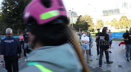 Protesters against Jordan Peterson clash with his supporters outside his event in Sydney, Australia