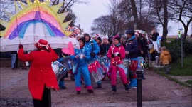 Stunning Christmas lantern lights parade in Kent, UK