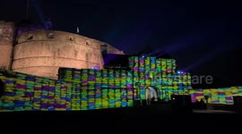 Light display in Edinburgh: Castle of Light: A kingdom of colour