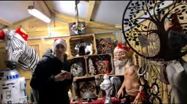 Christmas Shop with interesting collectable items like ET and R2D2 Robot