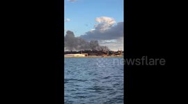 US: Large Fire Breaks Out In Southeast Washington D.C. Causing Metrobus Delays
