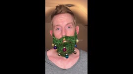 TikTok creator turns beard into glorious a glorious glitter beard tree with hidden fairy lights