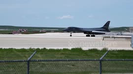 B-1 Bomber Taxi and Takeoff Abort