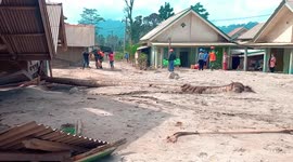 Village buried by volcanic ash after Indonesia's Mount Semeru erupts