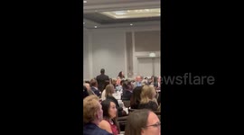 Pro-abortion protester disrupts annual banquet for D.C. pregnancy center