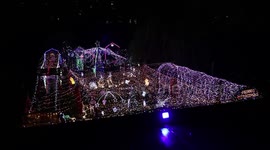 UK electrician spends more than £10k on 30,000-bulb Christmas display at his home