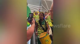 Brazil fans celebrate win over South Korea at World Cup in Qatar