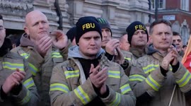 MPs join hundreds of firefighters in Westminster as strike ballot vote gets underway