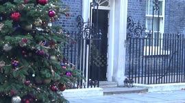 Ben Wallace, James Cleverly and  Sir Philip Barton in Downing Street