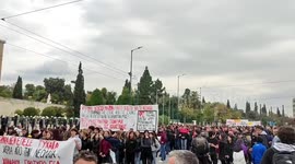 Thousands rally to mark 14th anniversary of Alexandros Grigoropoulos killing in Athens, Greece
