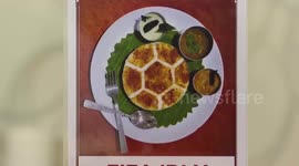 Indian hotel serves football-shaped rice cake during World Cup