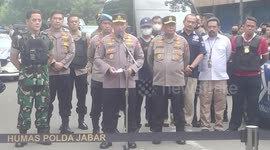 Indonesian National Police Chief Gen. Listyo Sigit Prabowo speaks to the media