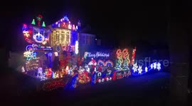 This house in north London has gone all out for Christmas