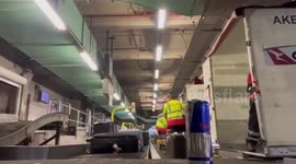 Baggage handlers sacked for hurling luggage onto conveyor belt in Australia