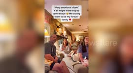 Heartwarming moment ex-foster child asks to be 'adopted' by the family he bonded with after selling them a car