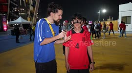 South Korea fans in Qatar at the World Cup