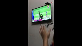 Cricket SUPER FAN breaks his TV screen during an intense India vs. Pakistan match