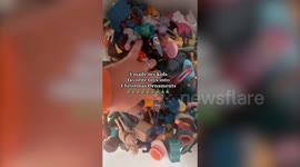 Mum decorates tree for just £12 recycling mostly old Happy Meal toys from McDonalds