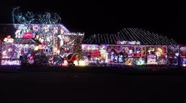 Amazing Christmas light display raises thousands for the KSS Air Ambulance in Worthing West Sussex