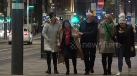 Tis the season to be jolly! Revellers enjoy a night on the town in Birmingham as they celebrate Christmas Jumper Day in England
