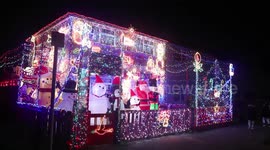 Christmas-mad bloke adorns every inch of his house with lights despite display costing 25% more due to rising bills
