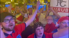 Pub band at Red Lion in Doha leads England fans in rousing rendition of 'Southgate You're The One'