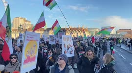 Freedom for Iran protest on London