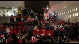 Morocco celebrations in Trafalgar Square, London