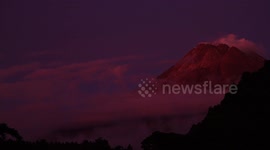 Mount Merapi, Indonesia's most active volcano in Central Java.